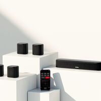 A precio de outlet esta barra de sonido con cuatro altavoces y un subwoofer inalámbrico. Es ideal para cualquier tele 