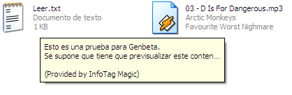 InfoTag Magic, previsualizando archivos sin abrirlos