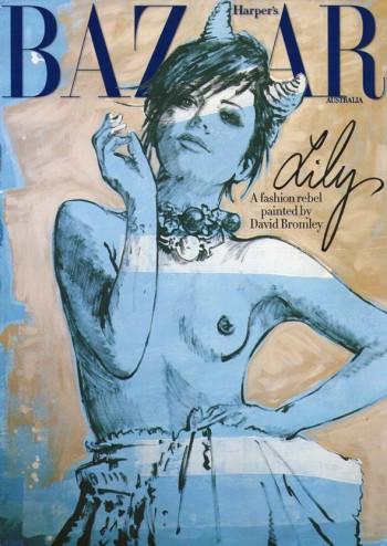 Lily Allen en topless para Harper's Bazaar Australia