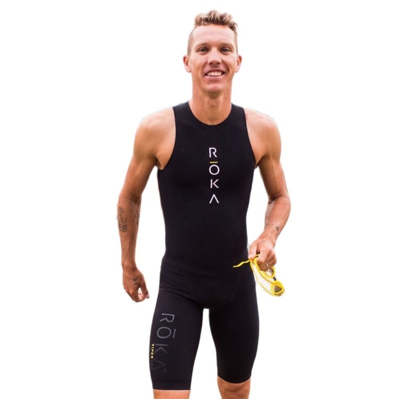 Roka triatlón sin mangas para hombre, ropa deportiva para natación y correr, mono ajustado para exteriores, traje de piel, novedad de 2022

