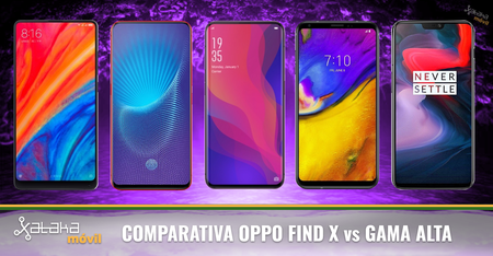 Enfrentamos el Oppo Find X con los principales gama alta casi sin marcos de 2018
