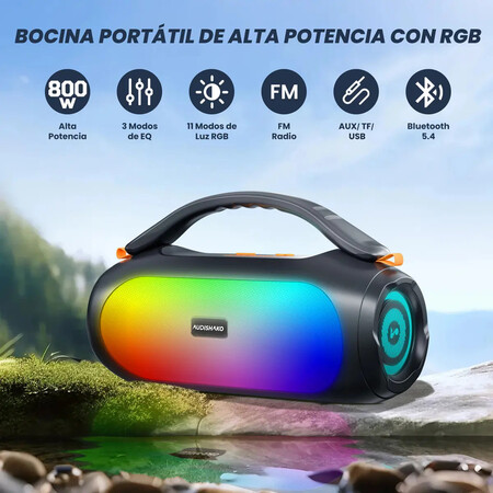 Bocina Inalambrica Audishako Portatil