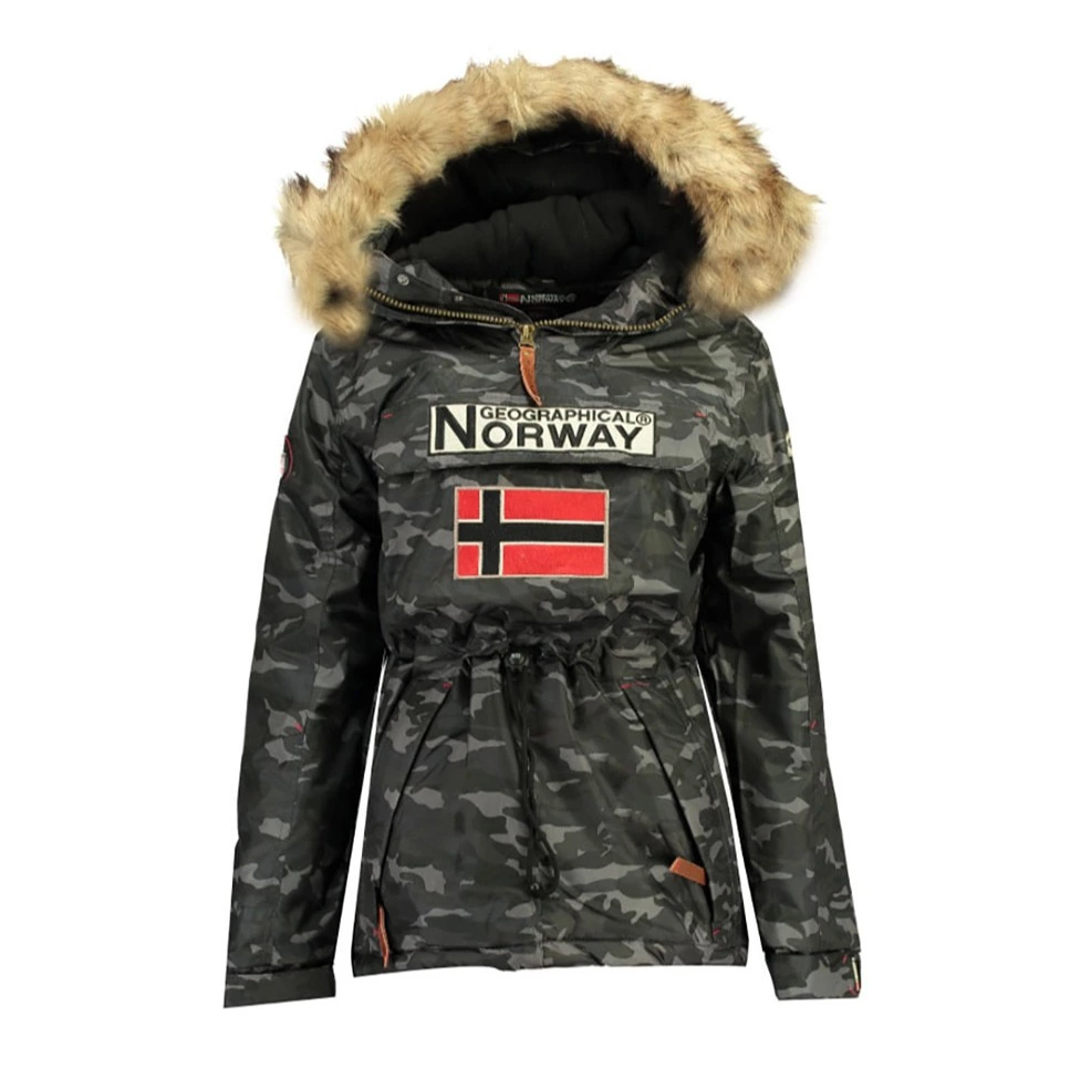 Parka de mujer boomera camo
