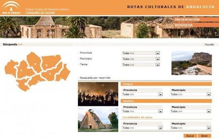Rutas culturales de Andalucía para visualizar con Google Earth móvil y GPS