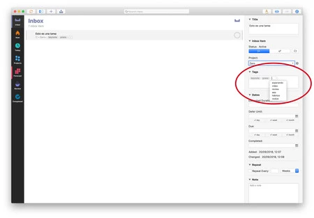 インスペクターから追加できる新しいラベル。