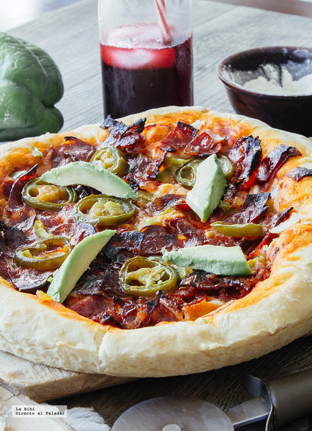 Pizza mexicana casera. Receta en video