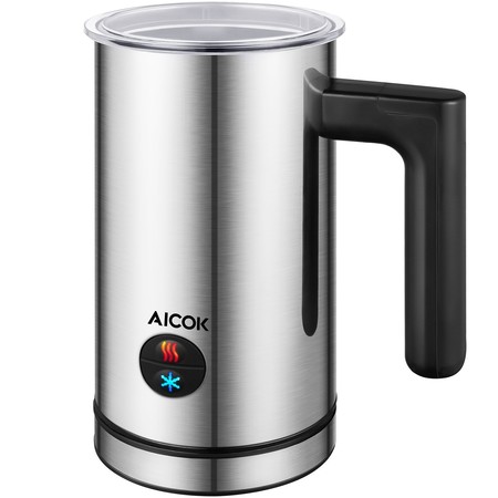 Cupón de descuento de 15 euros en el espumador de leche Aicok: aplicándolo cuesta 21,99 euros en Amazon