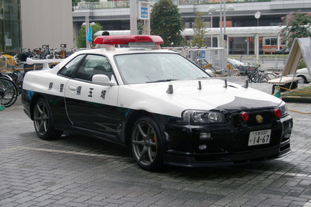 Japanese Nissan Skyliner34 Gtr Police Car