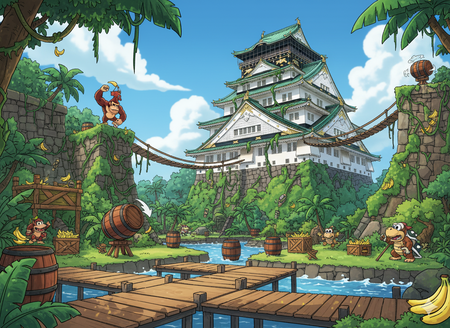 Castillo De Osaka Donkey Kong