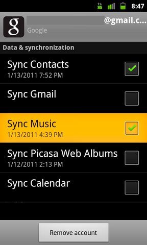 Android 2.3 permitirá la sincronización de pistas de audio