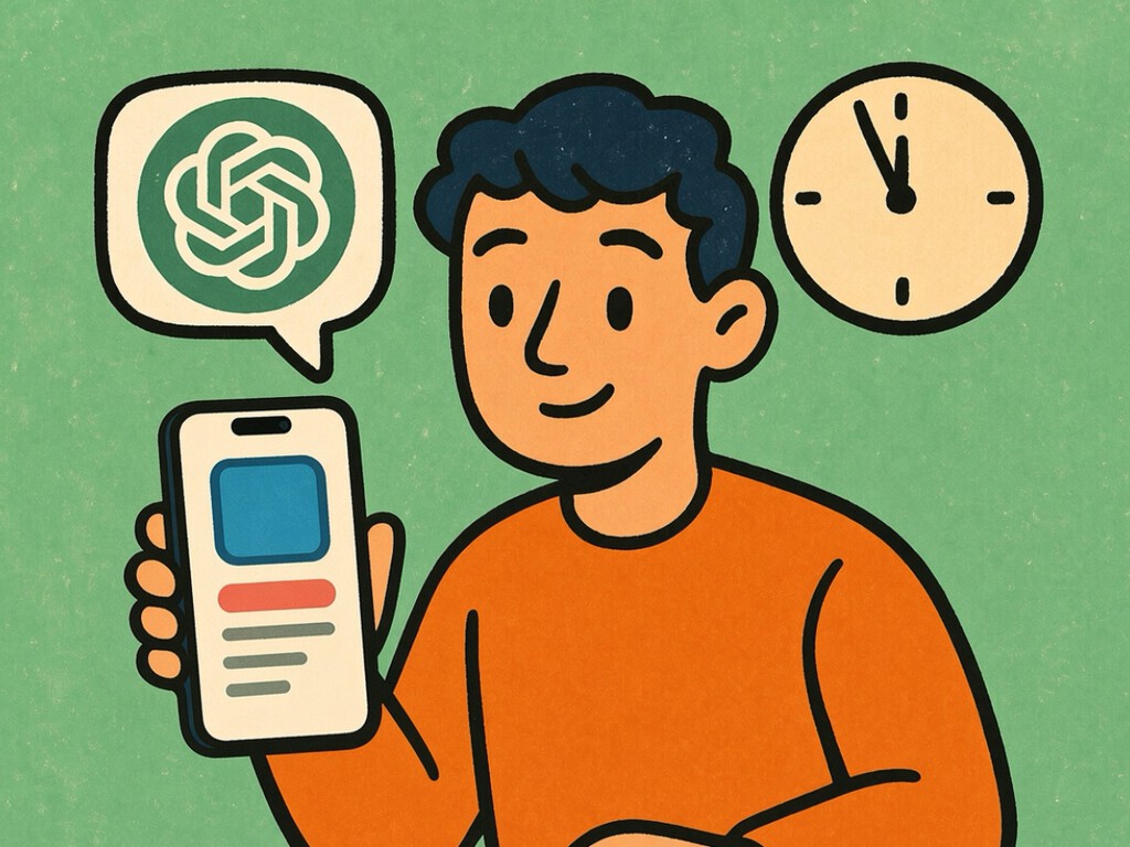 No sé nada de programación y he creado esta app en menos de 10 minutos. Solo con ChatGPT y el iPhone