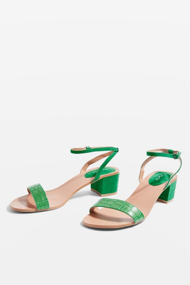 sandalias tacon medio