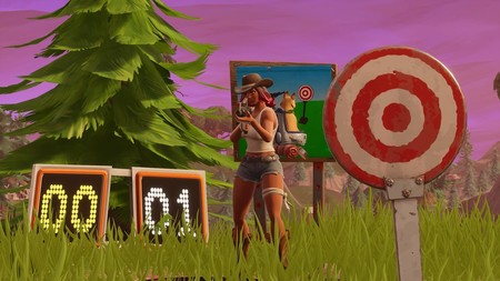 Desafío Fortnite: acierta un objetivo fácil del campo de tiro. Solución