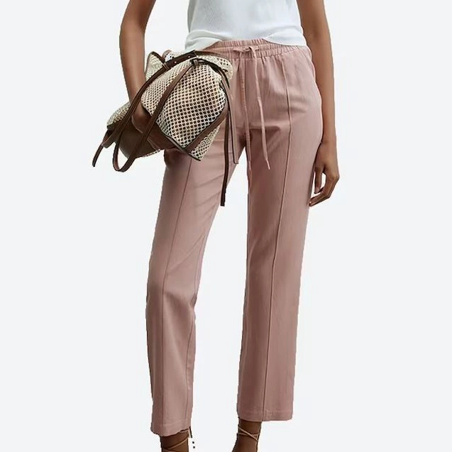Pantalón fluido de lino
