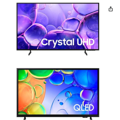 Smart TV 55" Crystal UHD 4K U8100F + Smart TV 43" QLED Full HD
