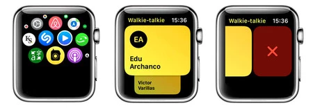 Apple Watchでトランシーバーの連絡先を削除する
