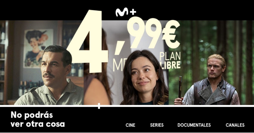 70 canales de TV con cine, series y documentales por 4,99 euros al mes: así es el nuevo 'Plan Libre: Cine y Series' de Movistar Plus+ 