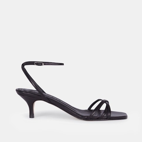 Augusta - Sandalias Uma de mujer en piel con tiras finas y tacón de aguja.