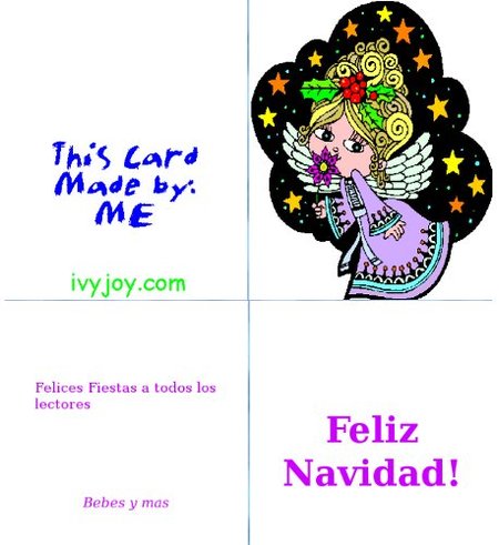 Tarjetas de Navidad para imprimir de Ivyjoy