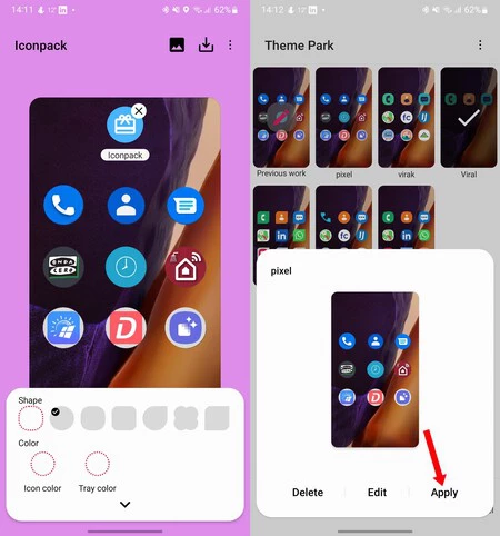 Change Samsung Galaxy Icons