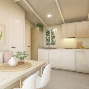 Con tres dormitorios y capacidad para hasta 7 personas, esta casa prefabricada cuesta menos de 40.000 euros 