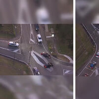 La rombotonda apareció de pronto en Sidney. Una intersección diabólica que ha sembrado el caos entre los conductores porque nadie sabe cómo hacerla bien 