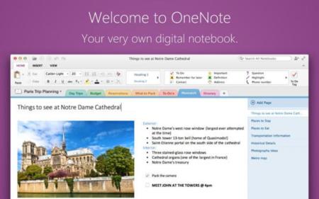 Novedades en OneNote: ahora en OS X, gratis en Windows, nueva API