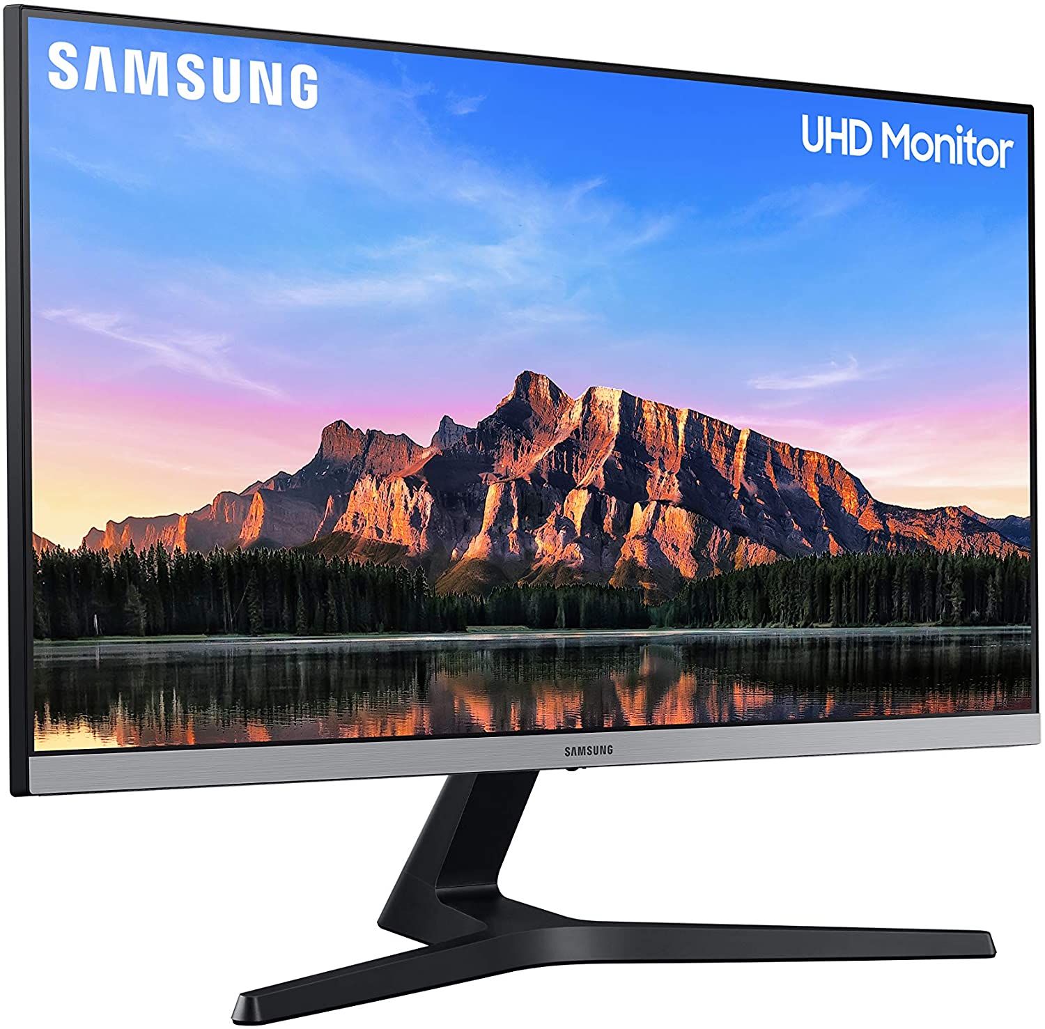 Samsung U28R552 - Monitor de 28" sin marcos (4K, 4 ms, 60 Hz, HDR10, FreeSync, LED, IPS, 16:9, 1000:1, 300 cd/m², 178°, HDMI 2.0, Base en V) Gris Oscuro