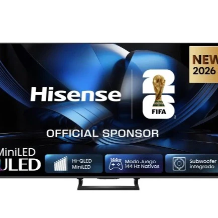  Smart TV MiniLED 55" (139,7 cm) Hisense 55U7SE, 4K UHD, 144 Hz, Dolby Vision, Dolby Vision IQ, HDR+, Dolby MS12, DTS X 