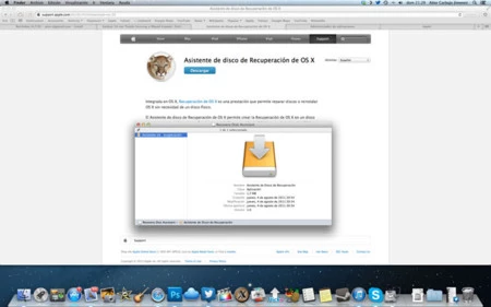 Aplicación Recovery Disk de OSX