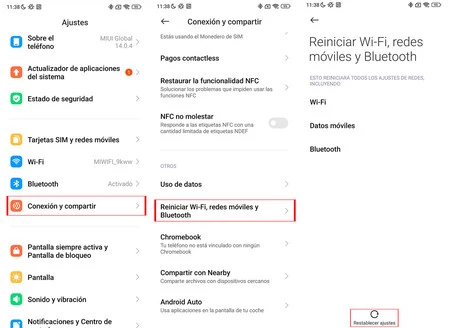 Reiniciar Red Xiaomi
