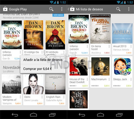 Google Play Store se actualiza a la versión 4.1.6 para mejorar la interfaz