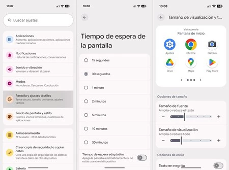 Tiempo Espera Pantalla