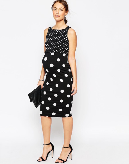 Blanco y negro, la combinación más elegante para tus looks premamá