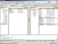 Un programa de FTP donde tengas un navegador