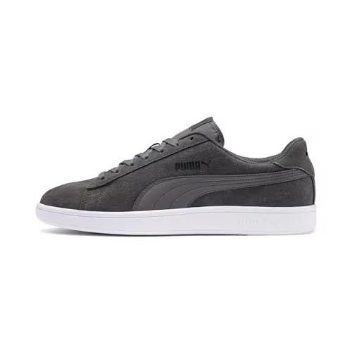 PUMA Smash V2, Zapatillas de Deporte Unisex adulto, CASTLEROCK-Puma Black-Puma White, 38 EU