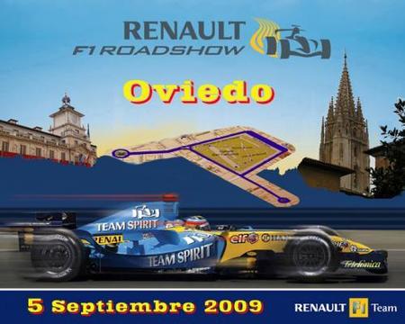 Fernando Alonso llevará el Renault R28 a las calles de Oviedo