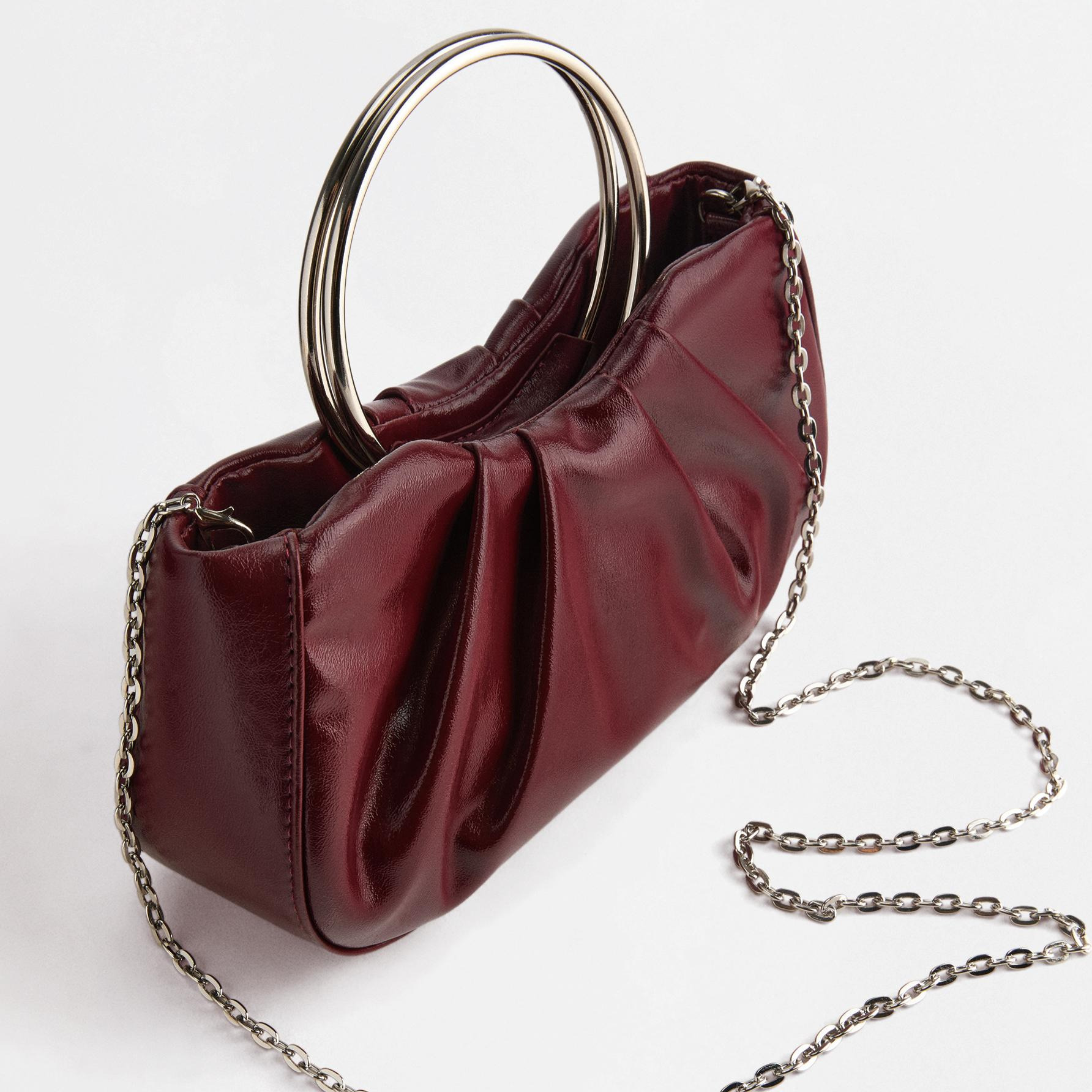 Bolso bandolera aro metálico