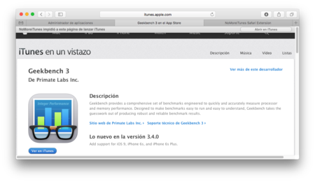 NoMoreiTunes, la extensión de Safari que evitará se abra iTunes cuando no lo deseas