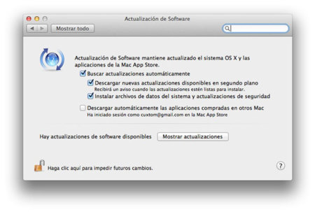 Desactiva la descarga automática de actualizaciones en OS X Mountain Lion