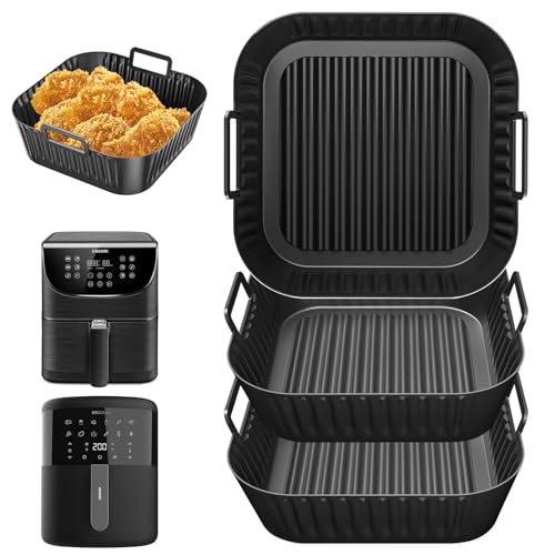 3pcs 19-22CM 4,7-6.2L Molde Silicona Freidora de Aire