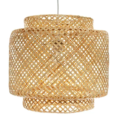 Atmosphera - Lámpara colgante 'Liby' - bambú D. 40 cm