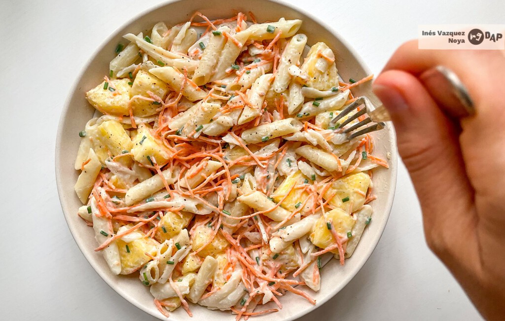 Ensalada de pasta hawaiana: una receta fácil, rápida y con piña