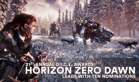 Horizon Zero Dawn encabeza la lista de nominados de los D.I.C.E. Awards 2018