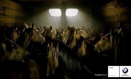 La parrilla y los caballos de BMW