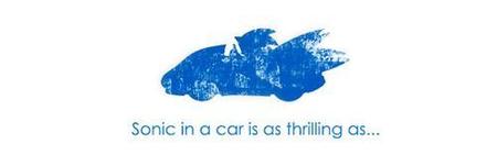 Imagen de la semana: Sonic en coche...