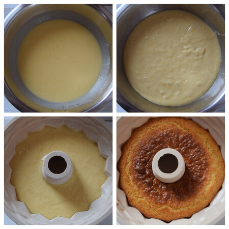 Bizcocho de naranja y yogur paso a paso