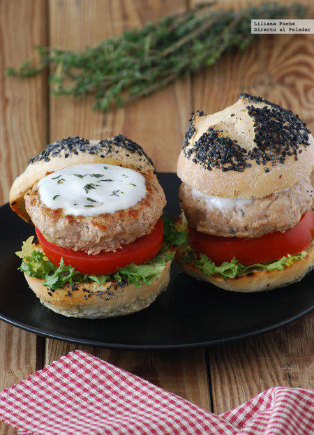 Hamburguesas de atún picantes. Receta