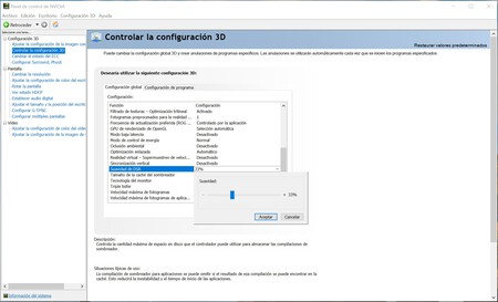 Configuracion 3d nvidia online para juegos