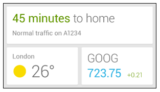 Google Now widget